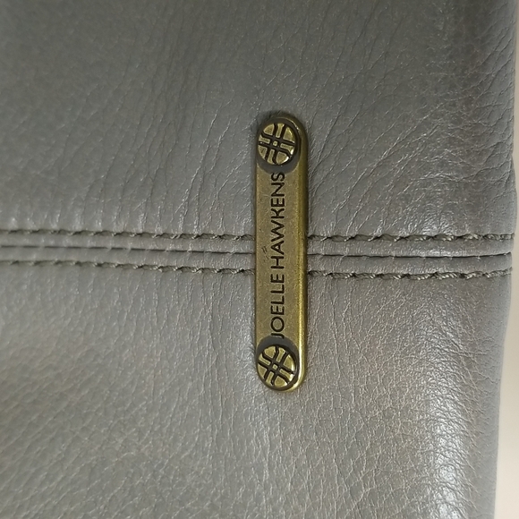 JOELLE HAWKENS LEATHER HANDBAG IN TAUPE - Picture 5 of 8